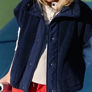 FREE PROPLE NAVY SCOUT IT OUT VEST